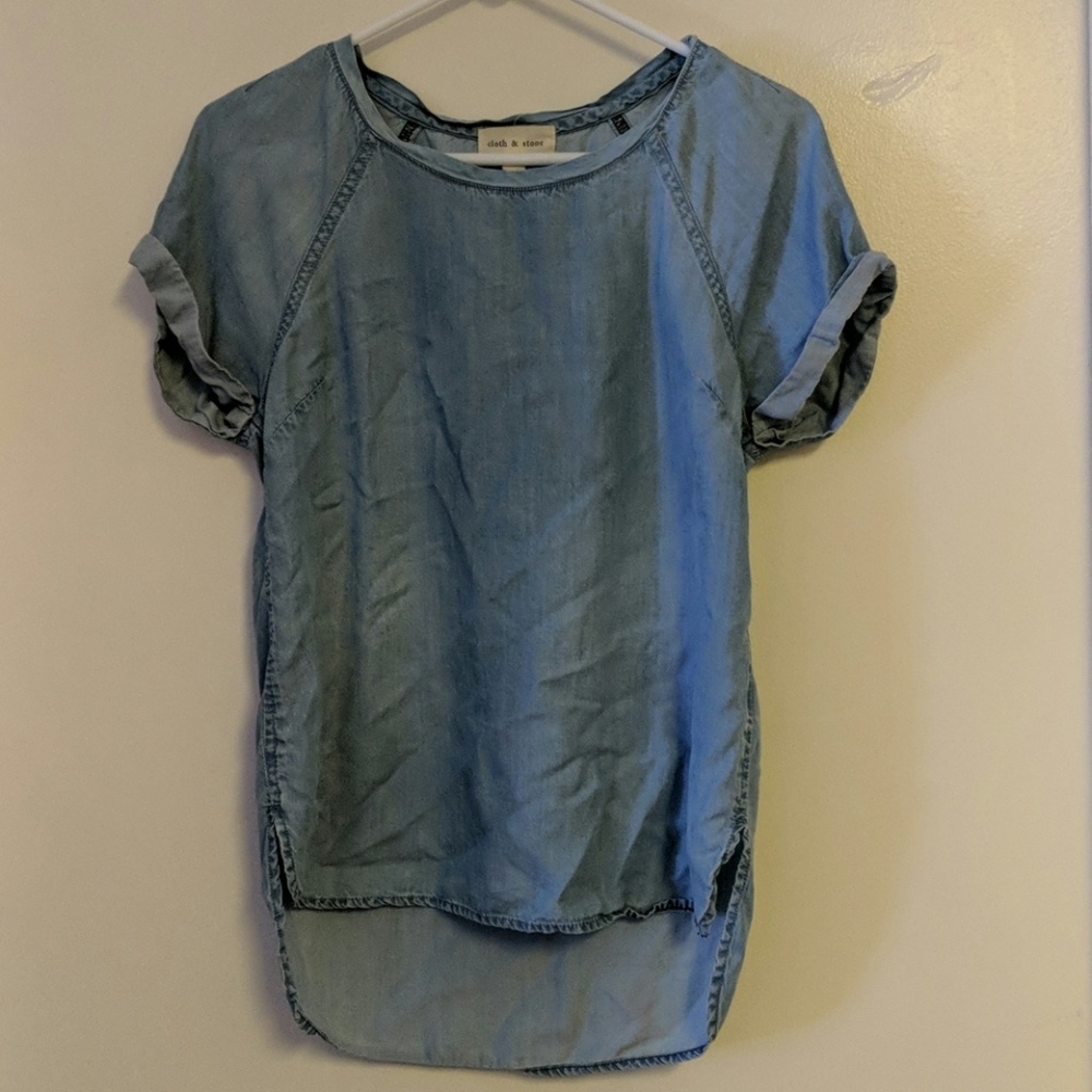 Cloth & stone chambray blouse
